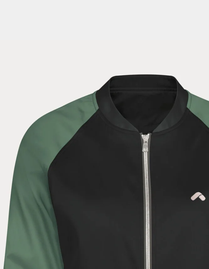 Customizable Women's Oversized Zip Up Bomber Jacket - Image 4