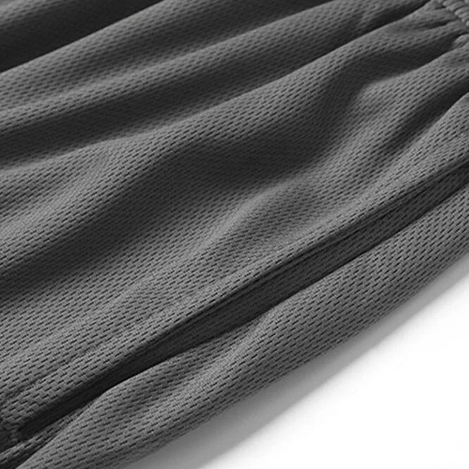 close view of basketball uniform fabric